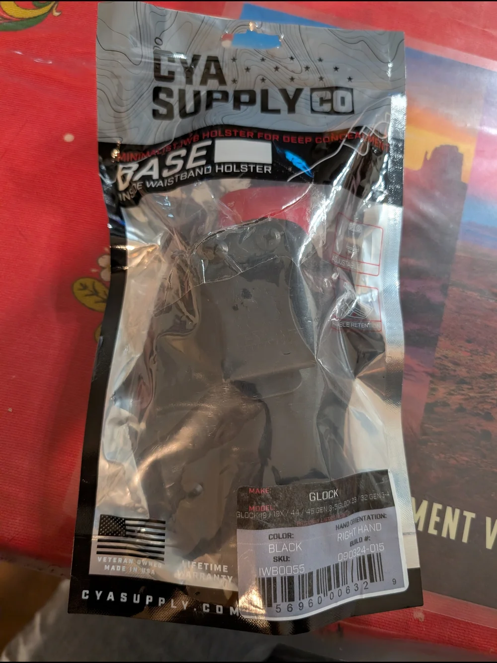 BASE Inside Waistband Holster - Black